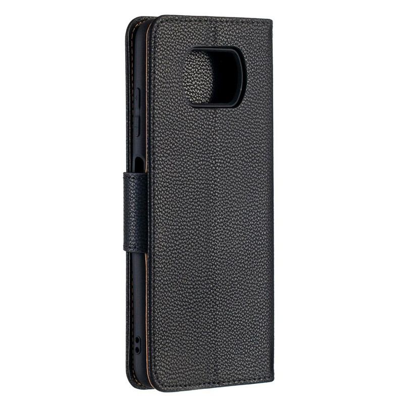 Flip Cover Poco X3 / X3 Pro / X3 NFC Læder Cover Litchi Rabat Oblique