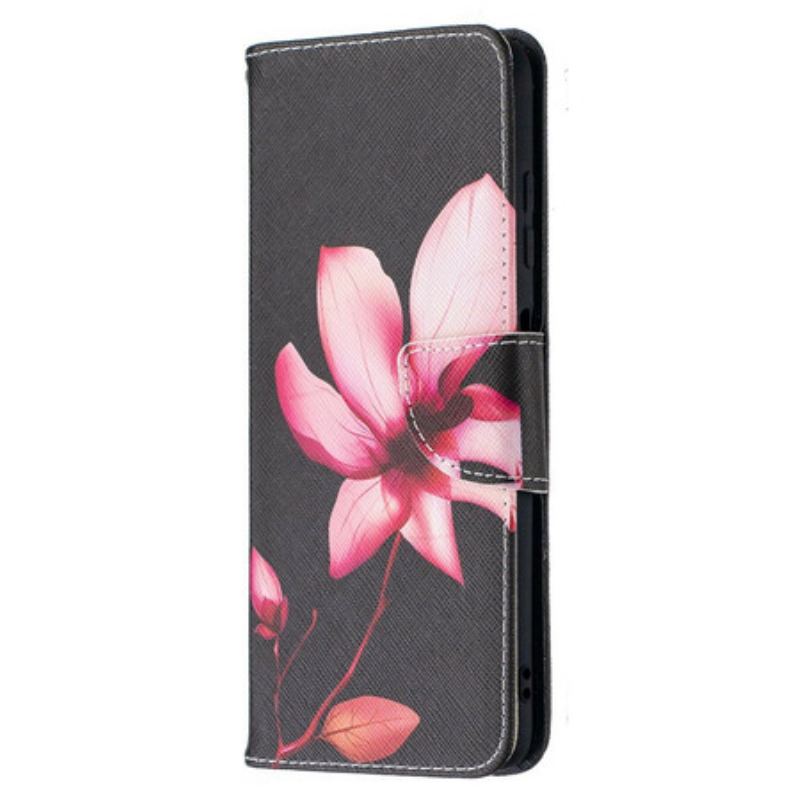 Flip Cover Poco X3 / X3 Pro / X3 NFC Lyserød Blomst