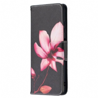 Flip Cover Poco X3 / X3 Pro / X3 NFC Lyserød Blomst