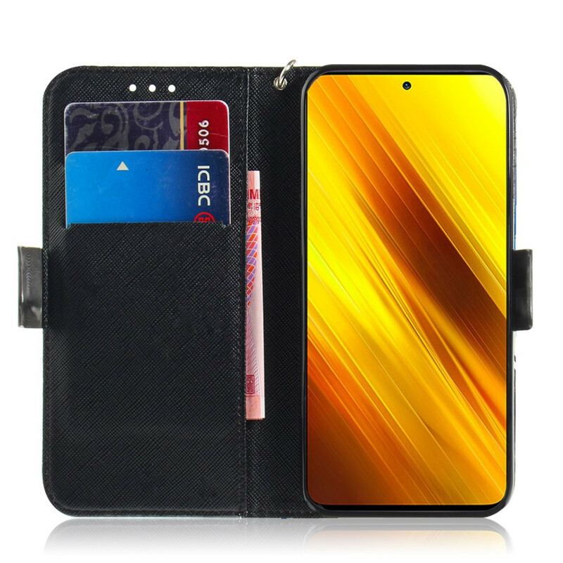 Flip Cover Poco X3 / X3 Pro / X3 NFC Med Snor Vred Panda Med Snor