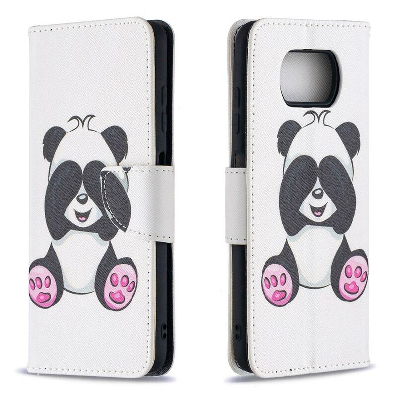 Flip Cover Poco X3 / X3 Pro / X3 NFC Panda Sjov