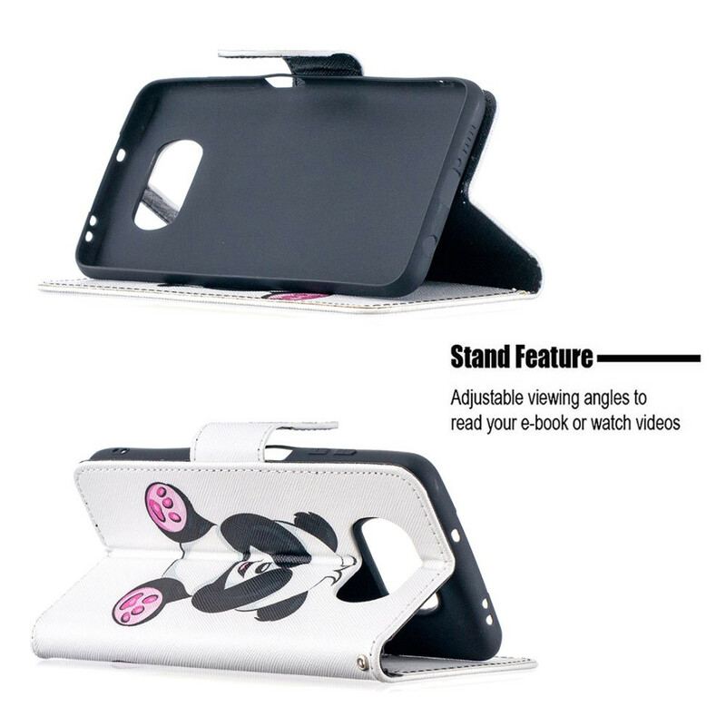 Flip Cover Poco X3 / X3 Pro / X3 NFC Panda Sjov