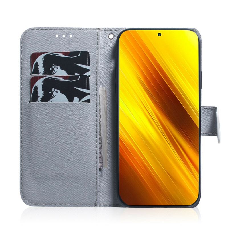 Flip Cover Poco X3 / X3 Pro / X3 NFC Tiger Ansigt