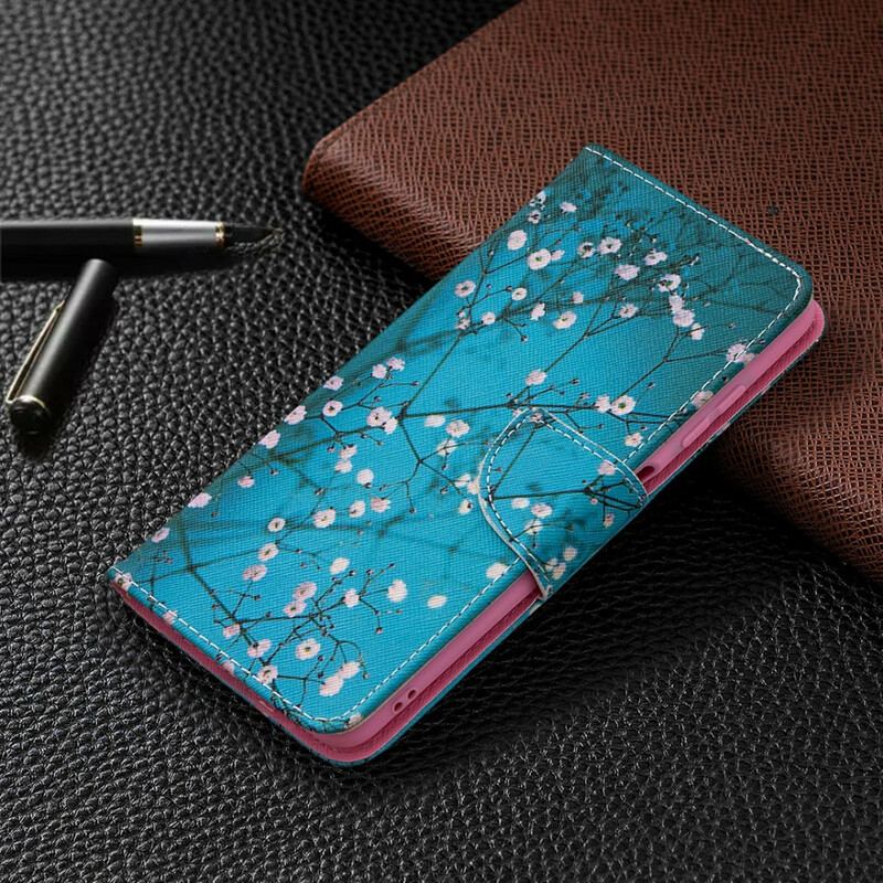 Læder Cover Poco X3 / X3 Pro / X3 NFC Blomstrende Træ