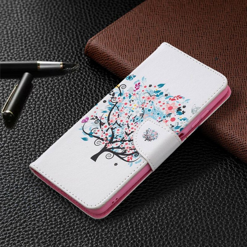 Læder Cover Poco X3 / X3 Pro / X3 NFC Blomstret Træ