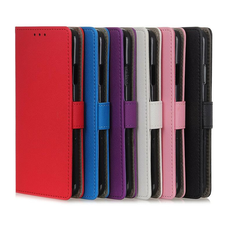 Læder Cover Poco X3 / X3 Pro / X3 NFC Enkel Skinnende Lædereffekt