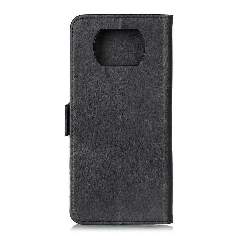 Læder Cover Poco X3 / X3 Pro / X3 NFC Flip Cover Dobbelt Klap