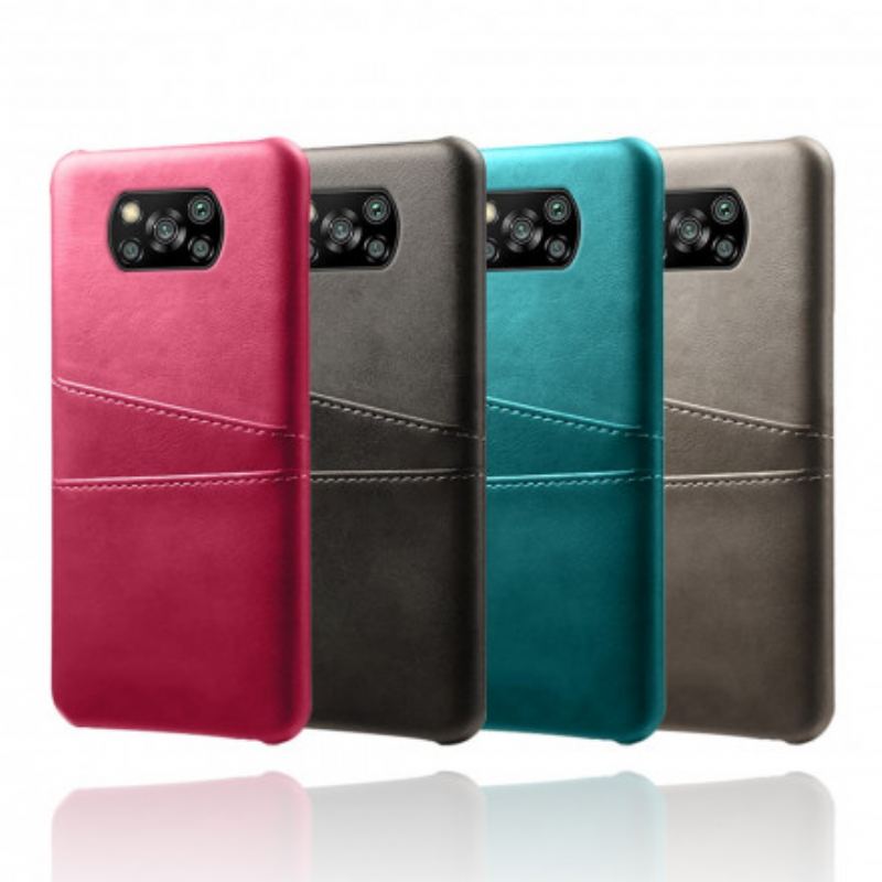 Mobilcover Poco X3 / X3 Pro / X3 NFC Ksq Dobbelt Kortholder