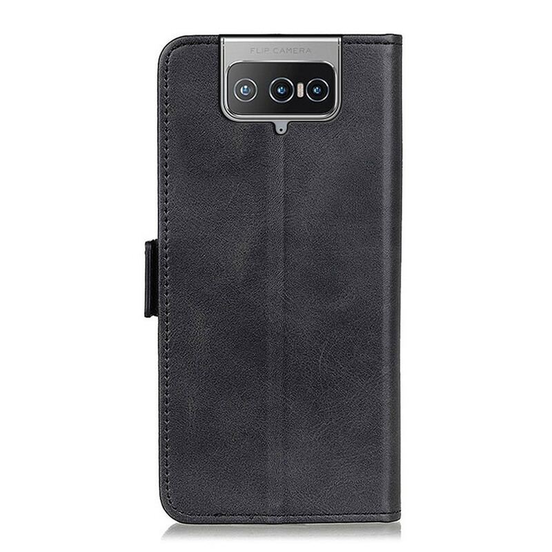 Flip Cover Asus Zenfone 8 Flip Læder Cover Flip Flap Dobbelt