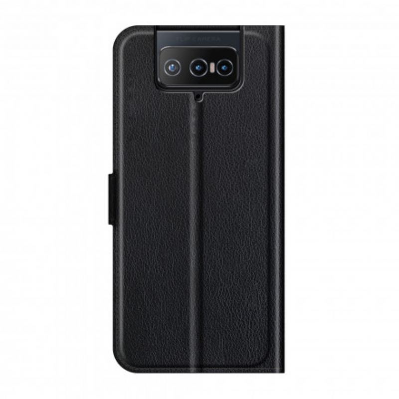 Flip Cover Asus Zenfone 8 Flip Læder Cover Klassisk Kunstlæder