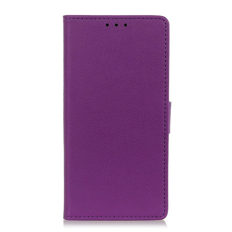 Læder Cover Asus Zenfone 8 Flip Flip Cover Klassisk Flip I Imiteret Læder