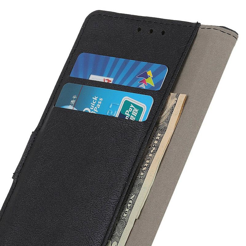 Læder Cover Asus Zenfone 8 Flip Flip Cover Klassisk Flip I Imiteret Læder