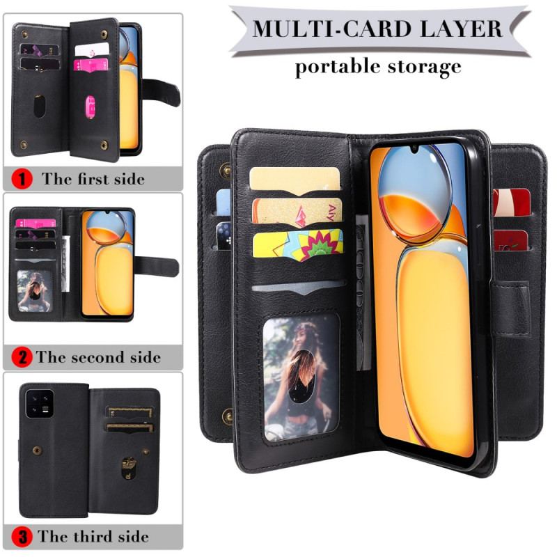 Flip Cover Poco C65 10 Kortholdere