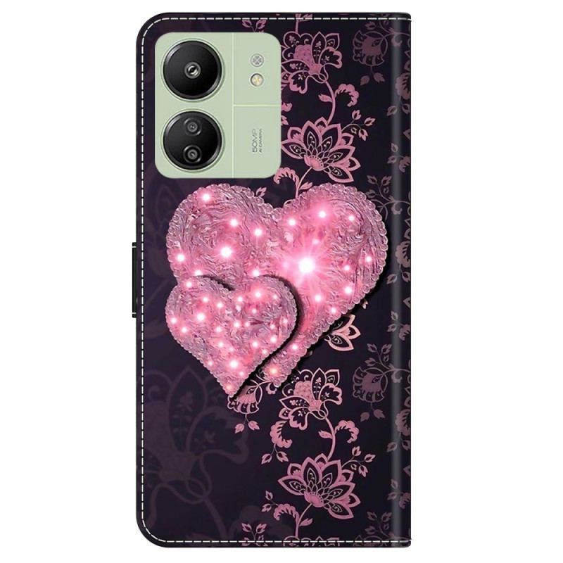 Flip Cover Poco C65 Blondehjerter