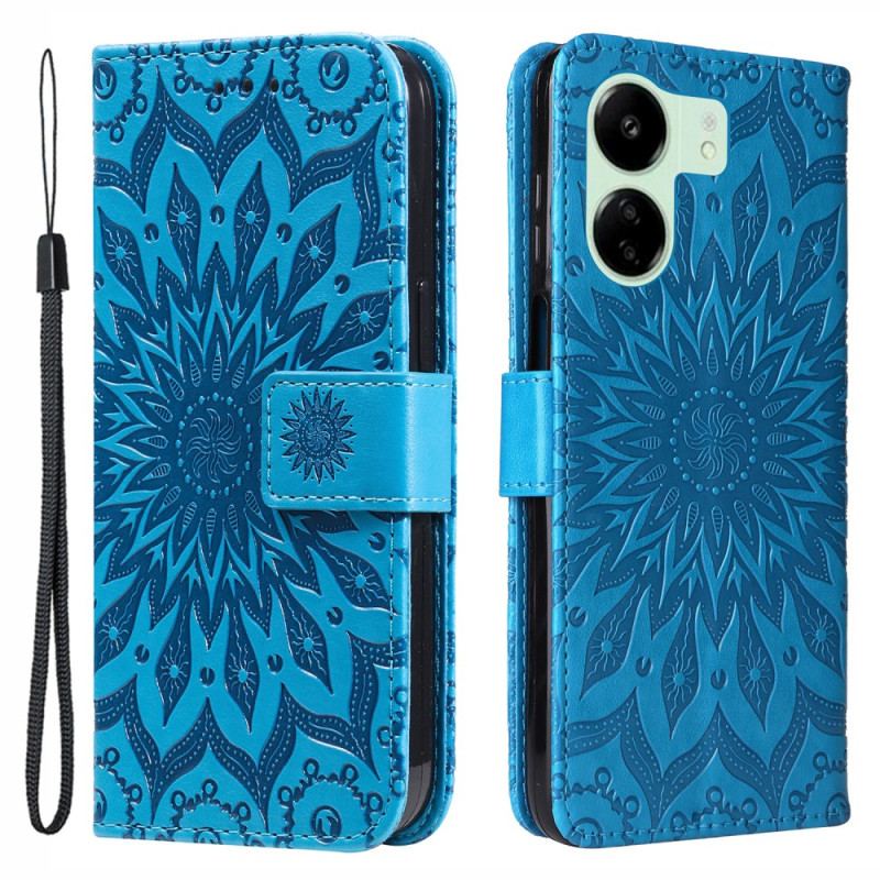 Flip Cover Poco C65 Lys Mandala Med Rem