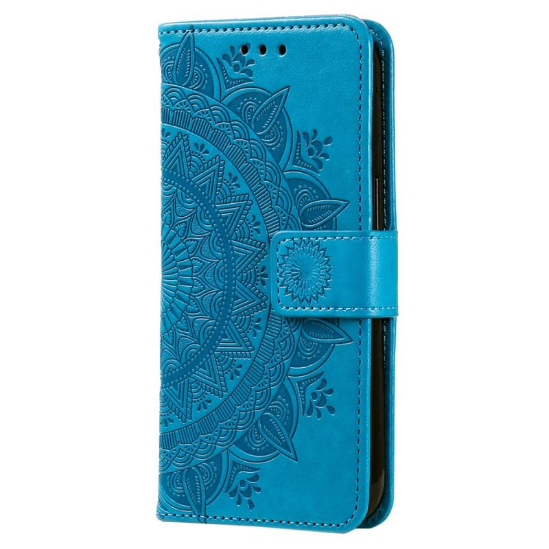 Læder Cover Poco C65 Telefon Etui Mandala Søn