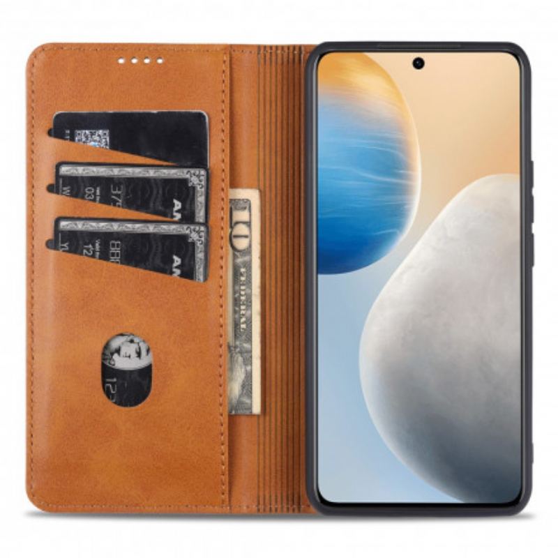 Cover Vivo X60 Pro Flip Cover Azns Læderstyling