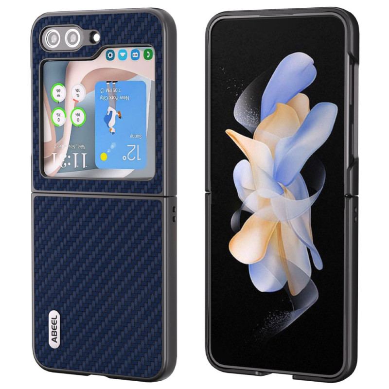 Cover Samsung Galaxy Z Flip 6 Telefon Etui Abeel Carbon Fiber Design