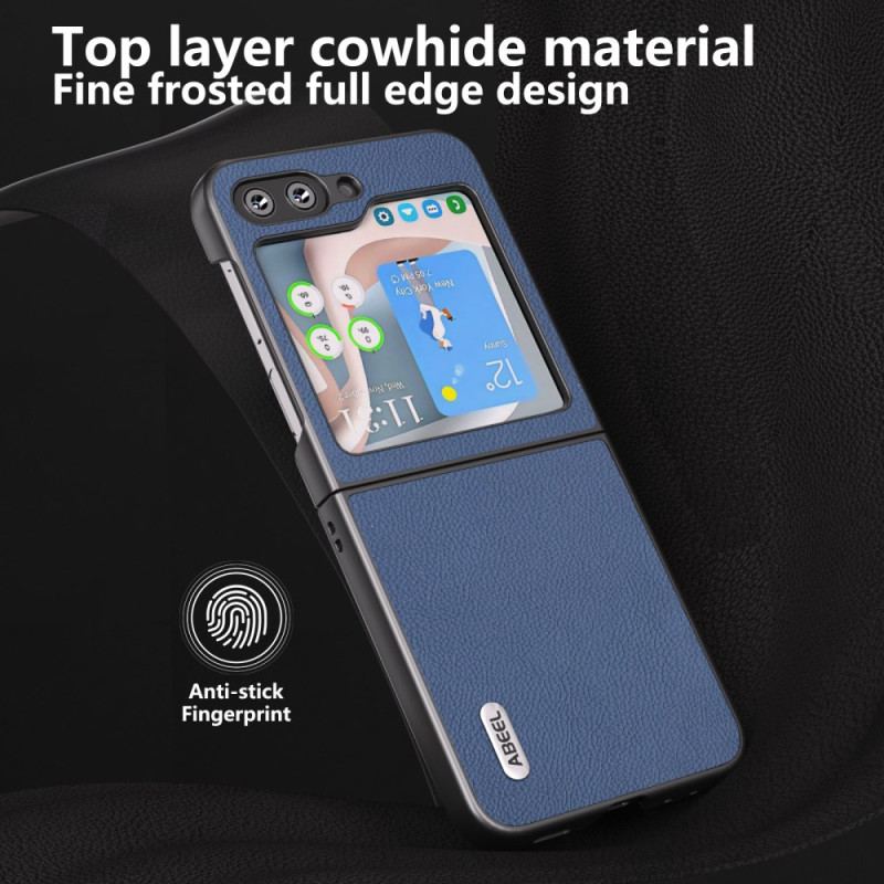 Cover Samsung Galaxy Z Flip 6 Telefon Etui Abeel Lædereffekt