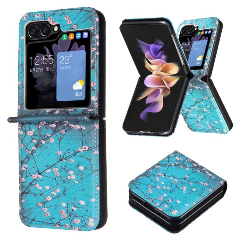 Cover Samsung Galaxy Z Flip 6 Telefon Etui Blommeblomster