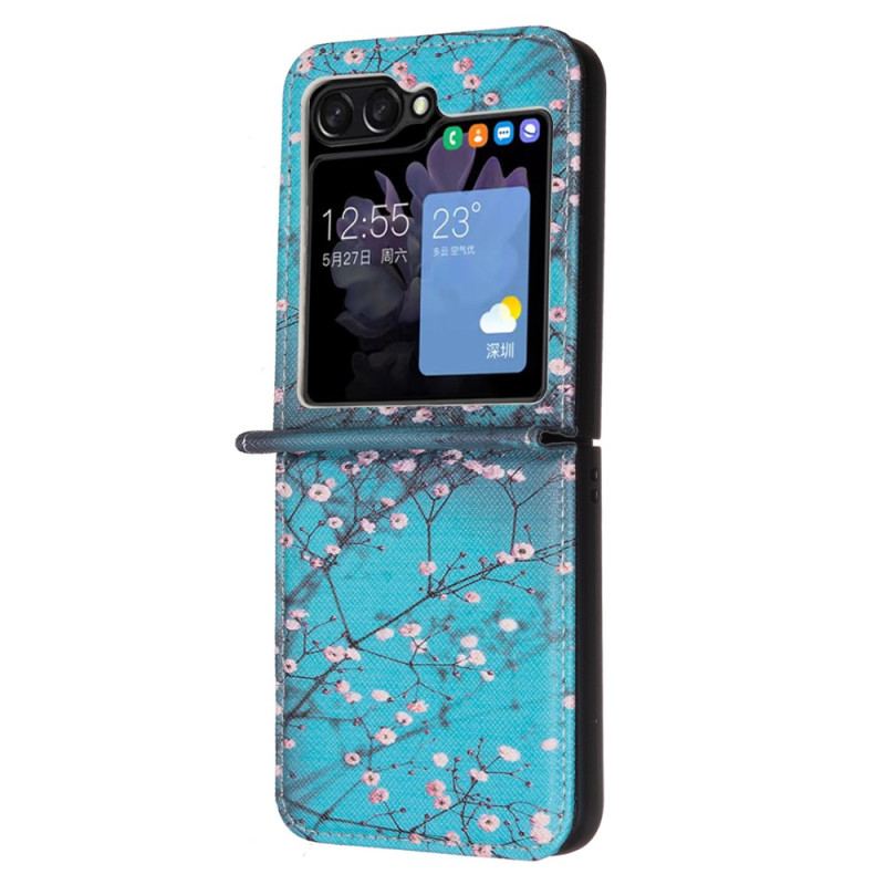 Cover Samsung Galaxy Z Flip 6 Telefon Etui Blommeblomster