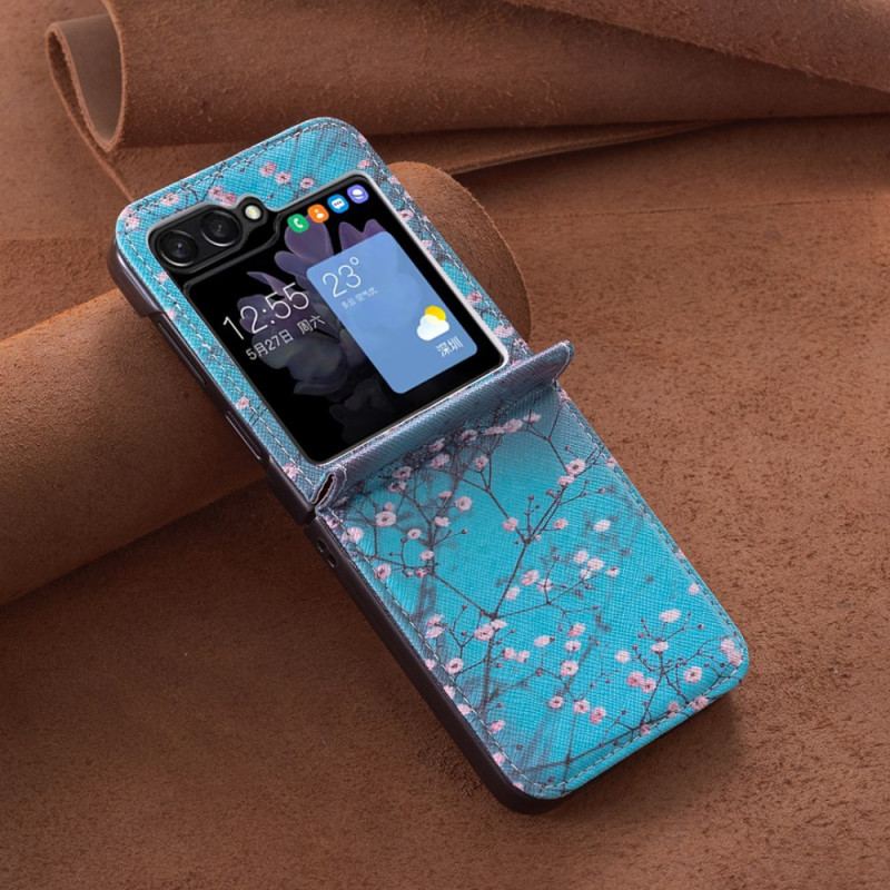 Cover Samsung Galaxy Z Flip 6 Telefon Etui Blommeblomster