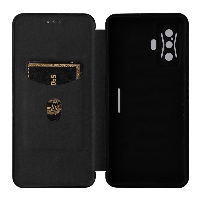 Cover Poco F4 GT Flip Cover Kulfiber