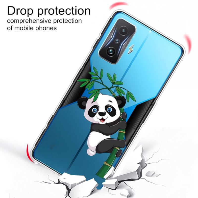 Cover Poco F4 GT Panda På Sin Bambus