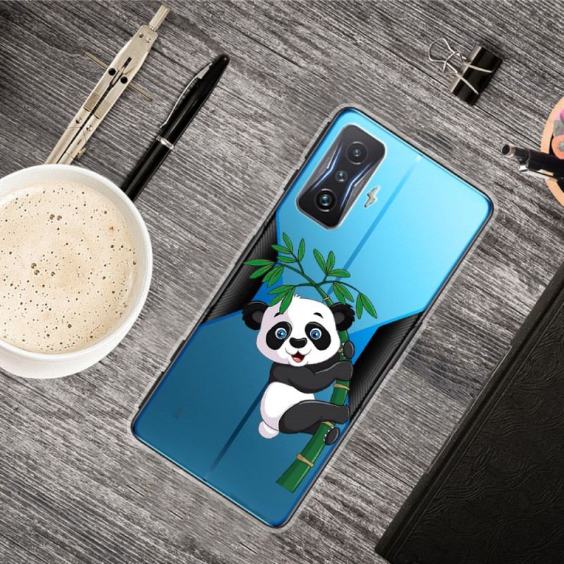 Cover Poco F4 GT Panda På Sin Bambus