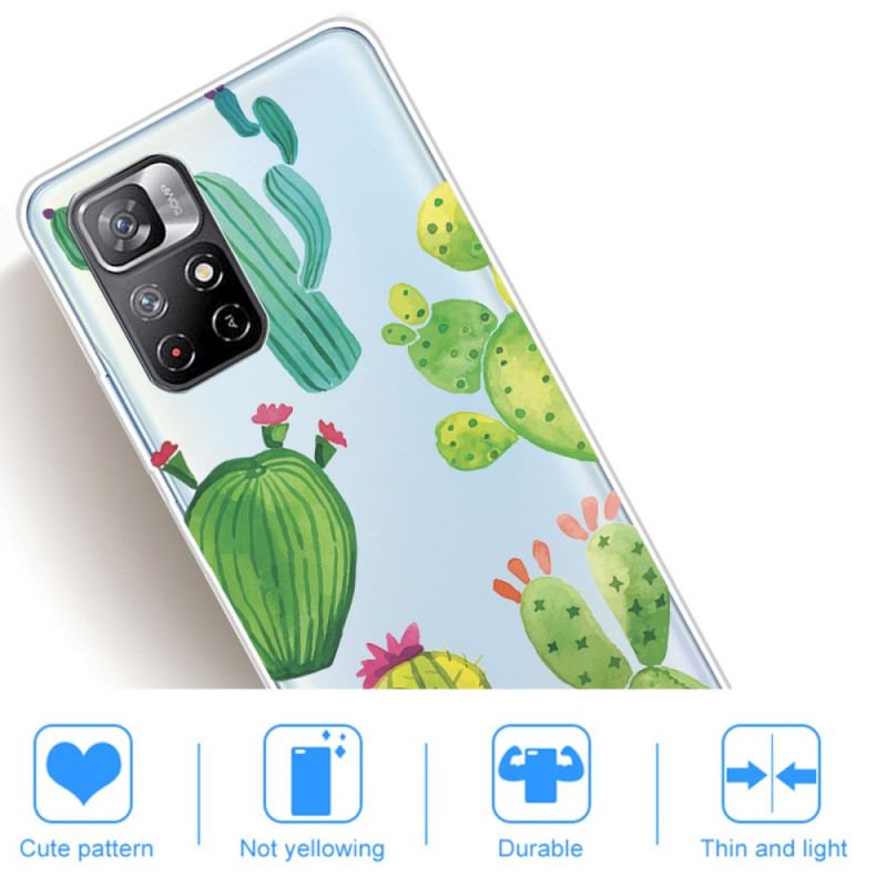 Cover Xiaomi Redmi Note 11 Pro Plus 5G Akvarel Kaktusser