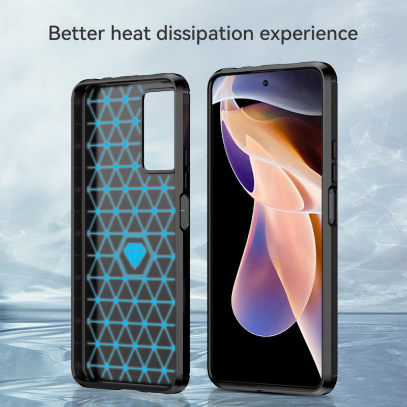 Cover Xiaomi Redmi Note 11 Pro Plus 5G Børstet Kulfiber