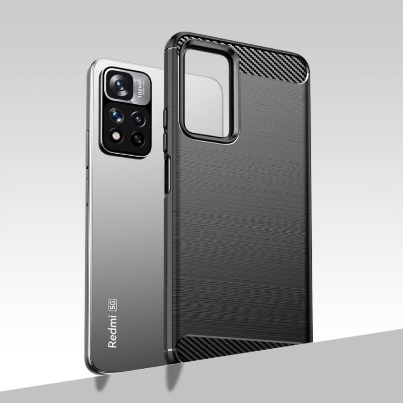 Cover Xiaomi Redmi Note 11 Pro Plus 5G Børstet Kulfiber