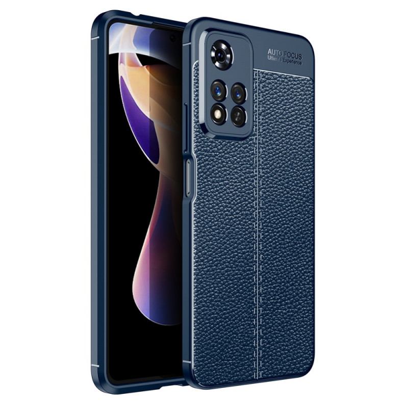 Cover Xiaomi Redmi Note 11 Pro Plus 5G Dobbelt Linje Litchi Læder Effekt