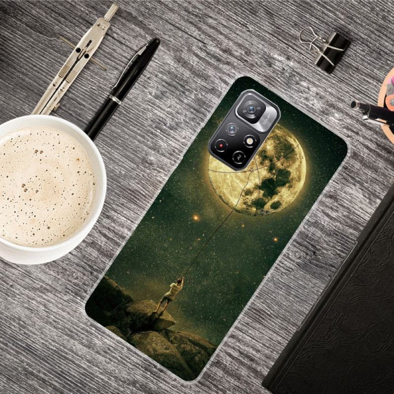 Cover Xiaomi Redmi Note 11 Pro Plus 5G Fleksibel Månemand