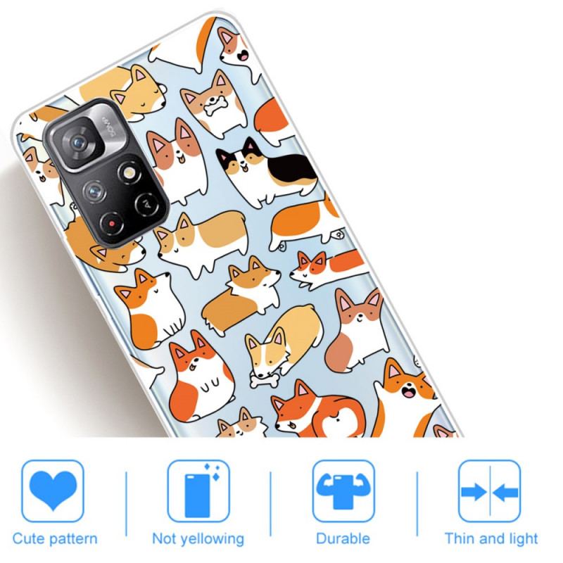 Cover Xiaomi Redmi Note 11 Pro Plus 5G Flere Hunde