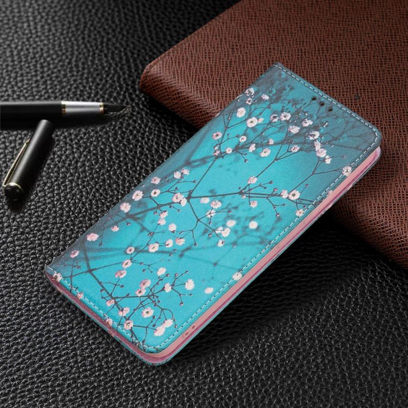 Cover Xiaomi Redmi Note 11 Pro Plus 5G Flip Cover Blomstrende Grene