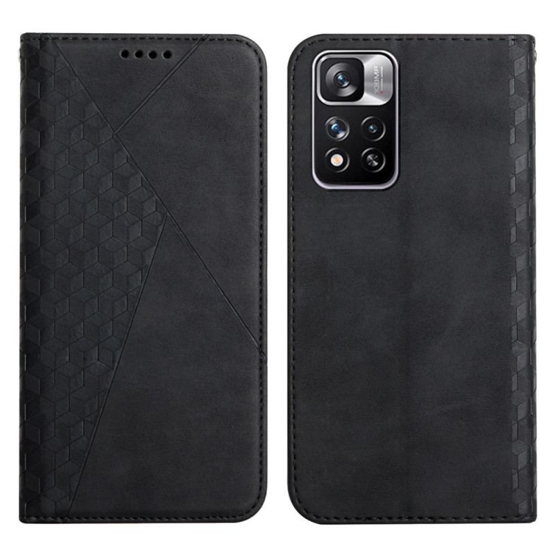 Cover Xiaomi Redmi Note 11 Pro Plus 5G Flip Cover Lædereffekt 3d-mønster