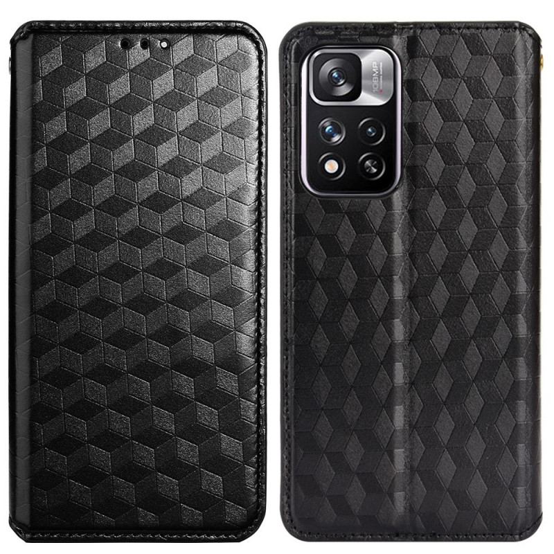 Cover Xiaomi Redmi Note 11 Pro Plus 5G Flip Cover Lædereffekt 3d-tekstur