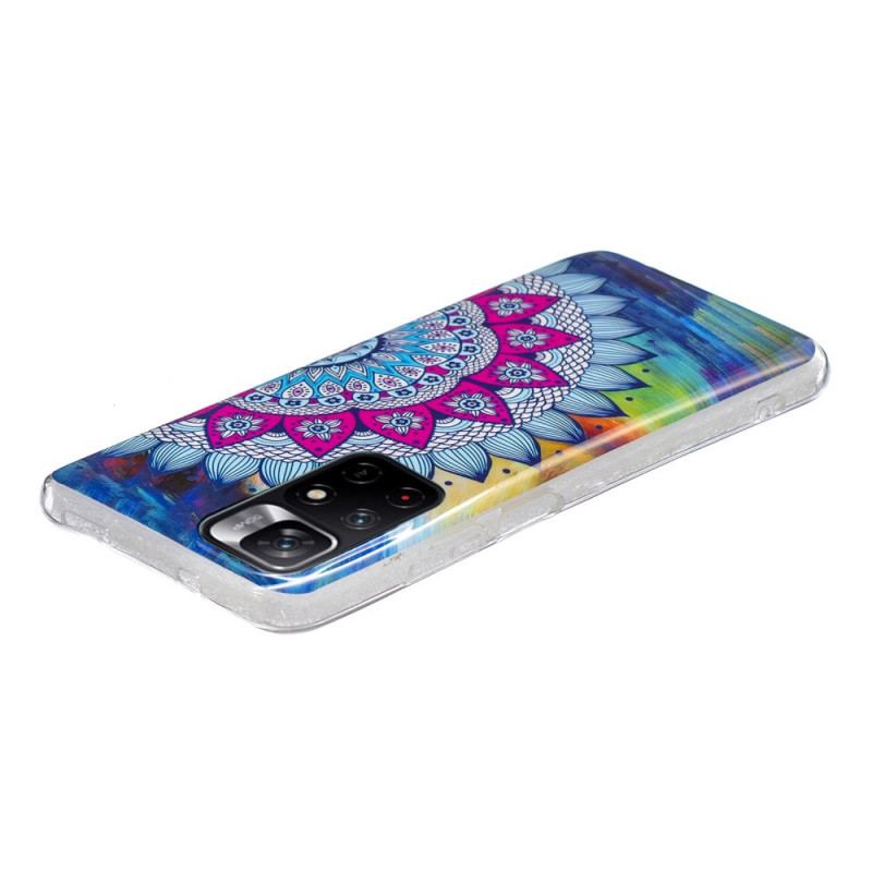 Cover Xiaomi Redmi Note 11 Pro Plus 5G Fluorescerende Farverig Mandala