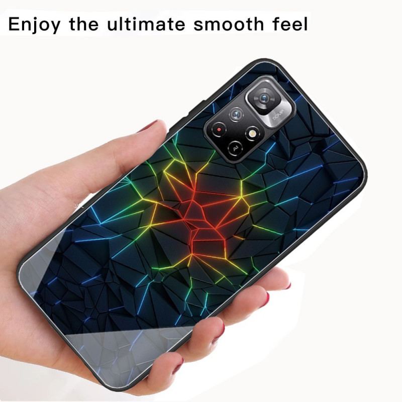 Cover Xiaomi Redmi Note 11 Pro Plus 5G Geometri Hærdet Glas