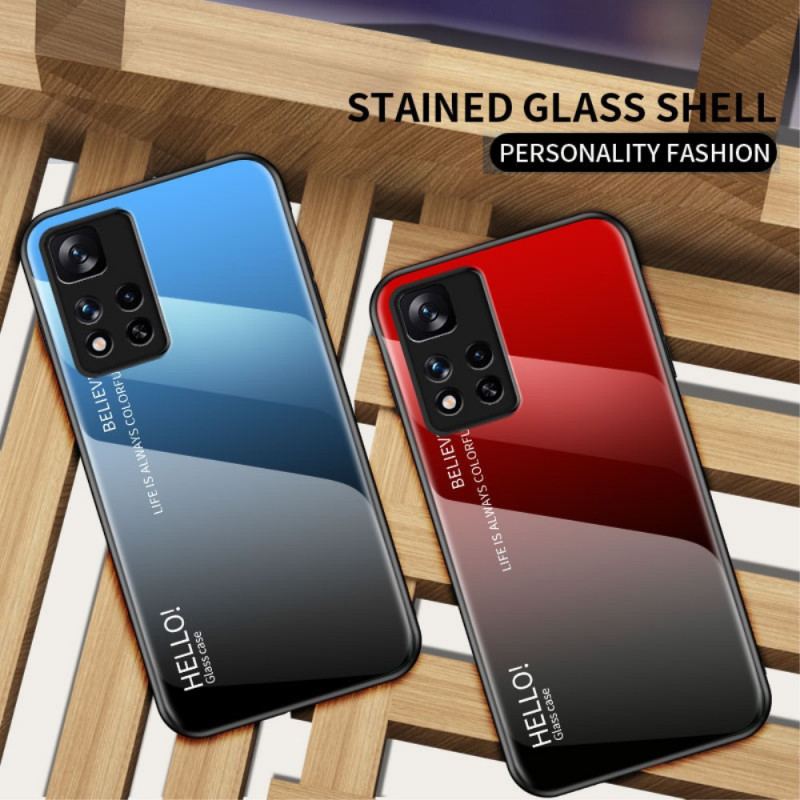 Cover Xiaomi Redmi Note 11 Pro Plus 5G Hærdet Glas Hej