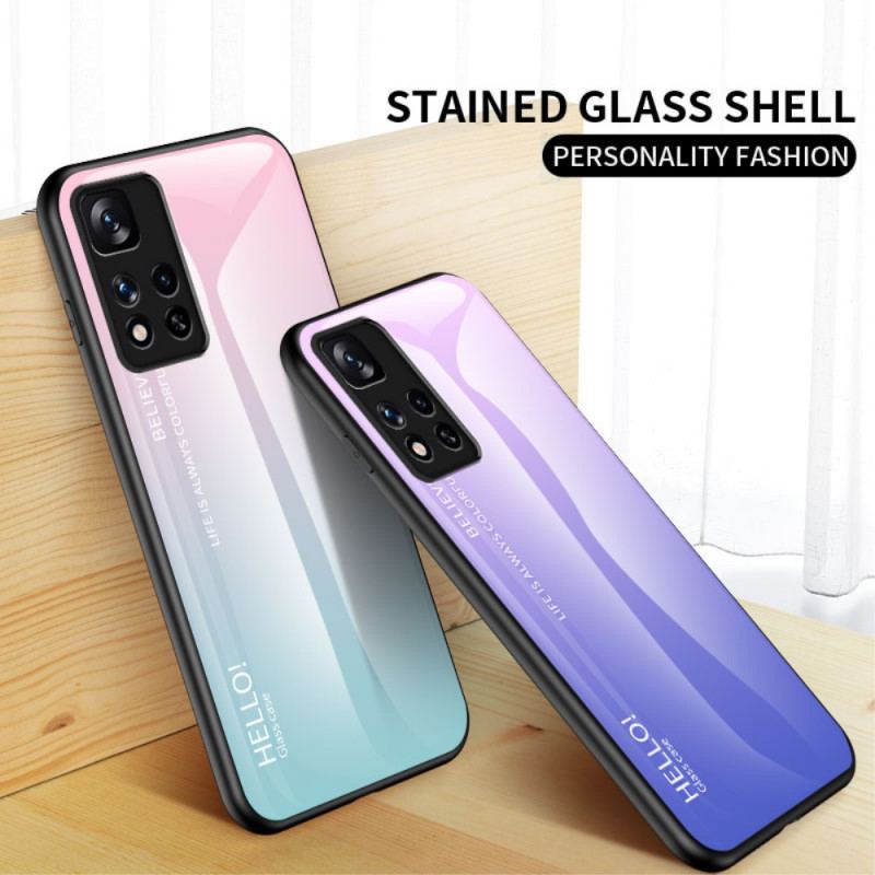 Cover Xiaomi Redmi Note 11 Pro Plus 5G Hærdet Glas Hej