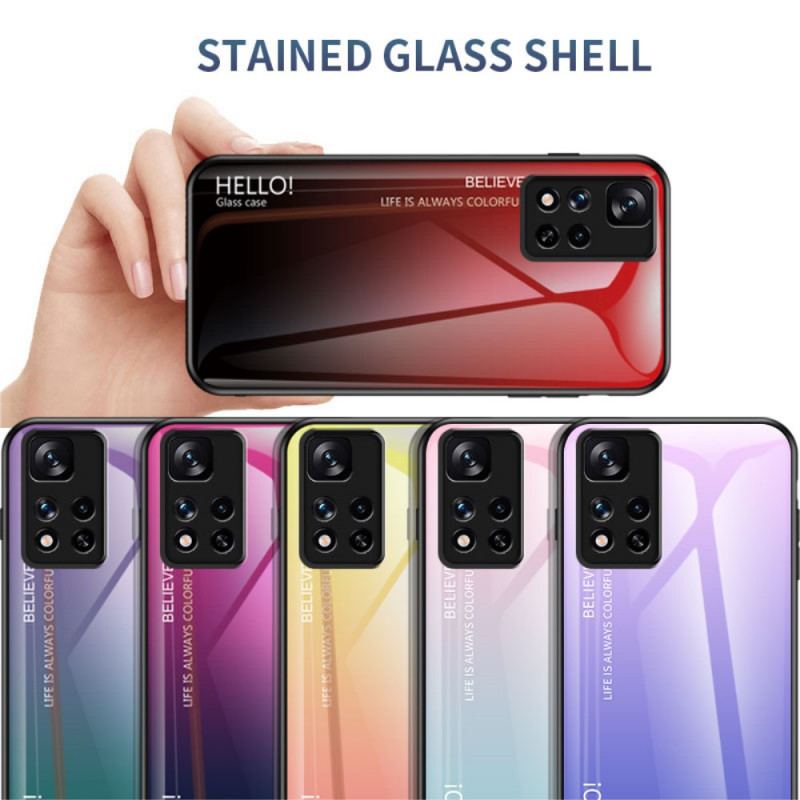 Cover Xiaomi Redmi Note 11 Pro Plus 5G Hærdet Glas Hej