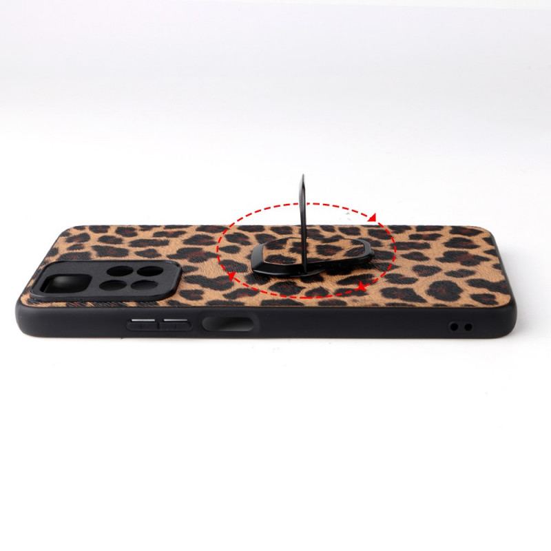 Cover Xiaomi Redmi Note 11 Pro Plus 5G Leopard Stil Ring-støtte