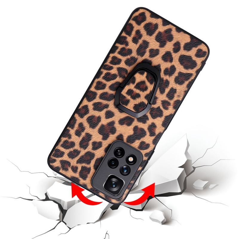 Cover Xiaomi Redmi Note 11 Pro Plus 5G Leopard Stil Ring-støtte