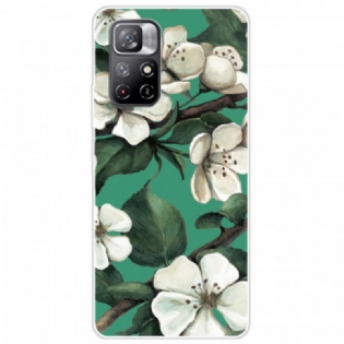 Cover Xiaomi Redmi Note 11 Pro Plus 5G Silikone Hvide Blomster