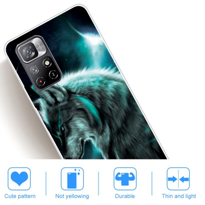 Cover Xiaomi Redmi Note 11 Pro Plus 5G Silikone Wolf