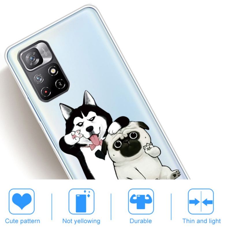 Cover Xiaomi Redmi Note 11 Pro Plus 5G Sjove Hunde