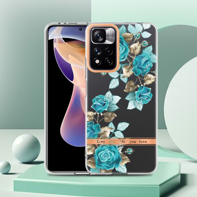 Cover Xiaomi Redmi Note 11 Pro Plus 5G Sømløs Blomster