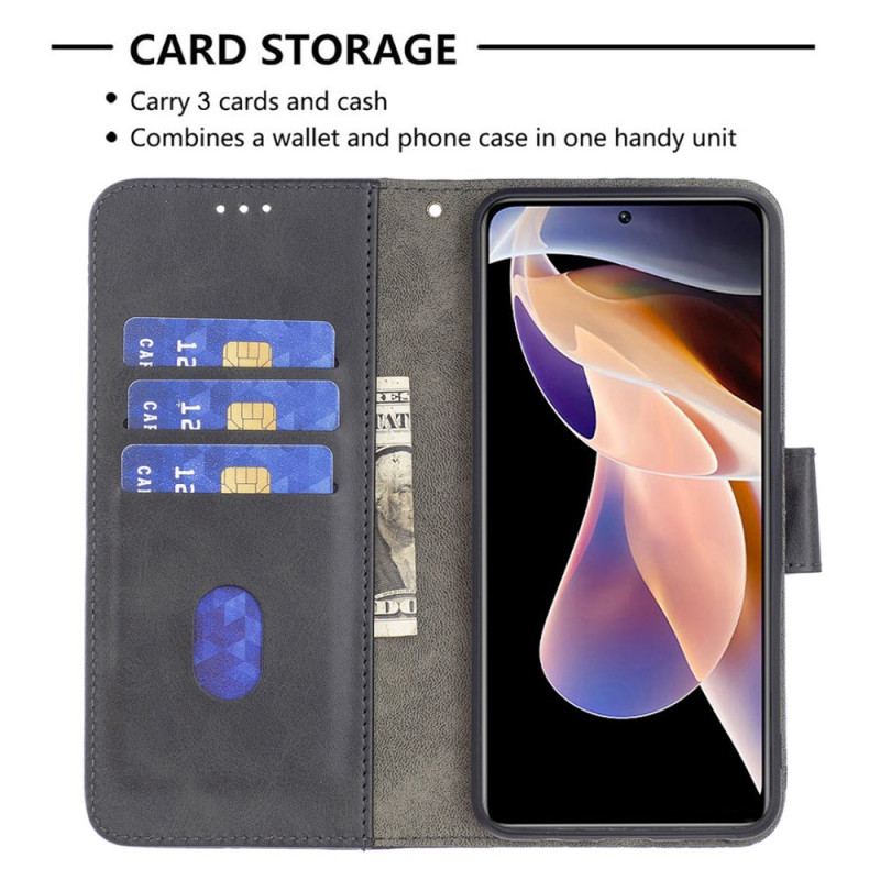 Flip Cover Xiaomi Redmi Note 11 Pro Plus 5G Binfen Farve Krokodille Hud Stil